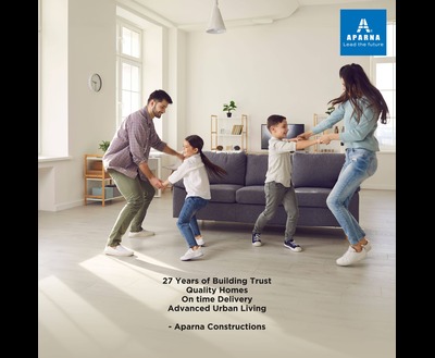 27 Years Of Building Trust Quality Homes On Time Delivery Advanced Urban Living – Aparna Constructions