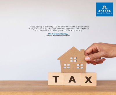 Acquiring A Ready To Move-in Home Presents A Significant Financial Advantage In The Form Of Tax Benefits In The Year Of Occupancy