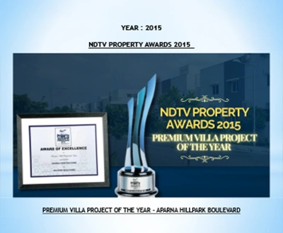 Premium Villa Project of The Year - Aparna Hillpark Boulevard