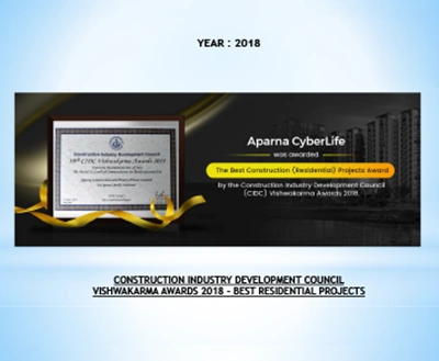 Aparna Cyberlife - Best Construction Residential Project Award